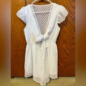 White lace romper size small from Shein
